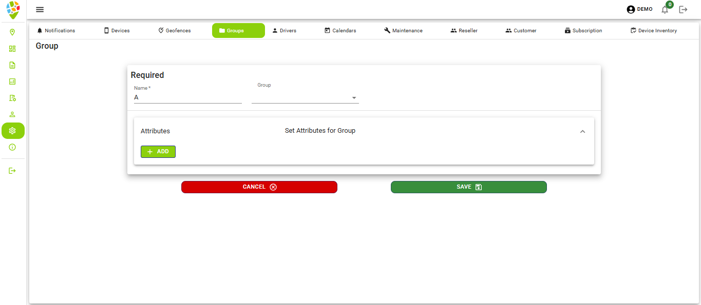 Group Configuration Form